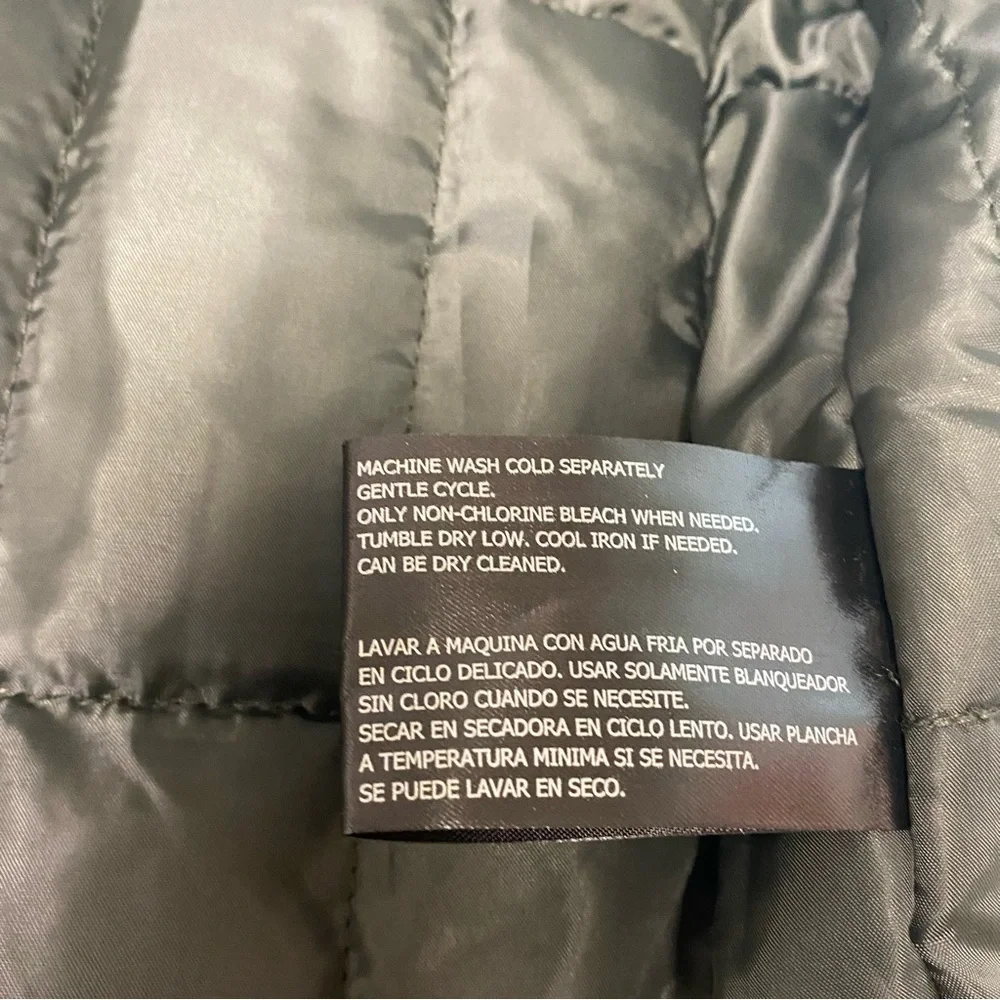 Weatherproof Mens Outerwear Black Quilted‎ Lining Removable Hood Pockets XXL